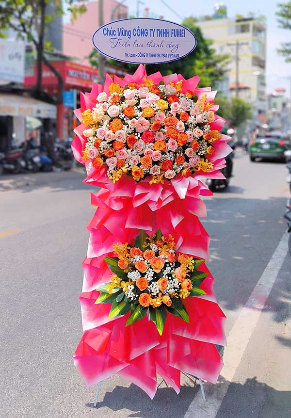 Hình ảnh hoa khai trương trước khi giao của Dat Viet Flowers