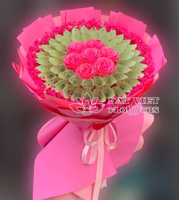 Hoa tiền Baby Pink