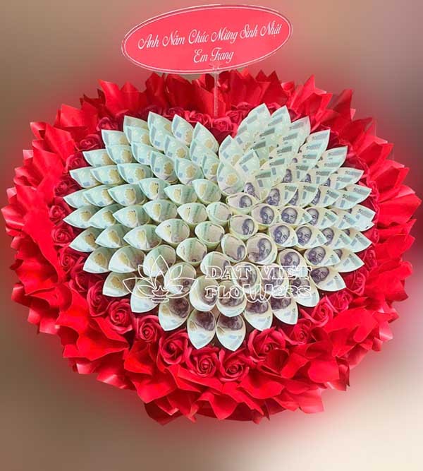 Bó Hoa Tiền Đẹp Tuyệt Vời