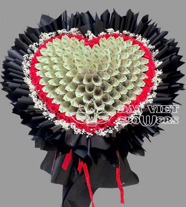 Bó hoa tiền mãi bền lâu
