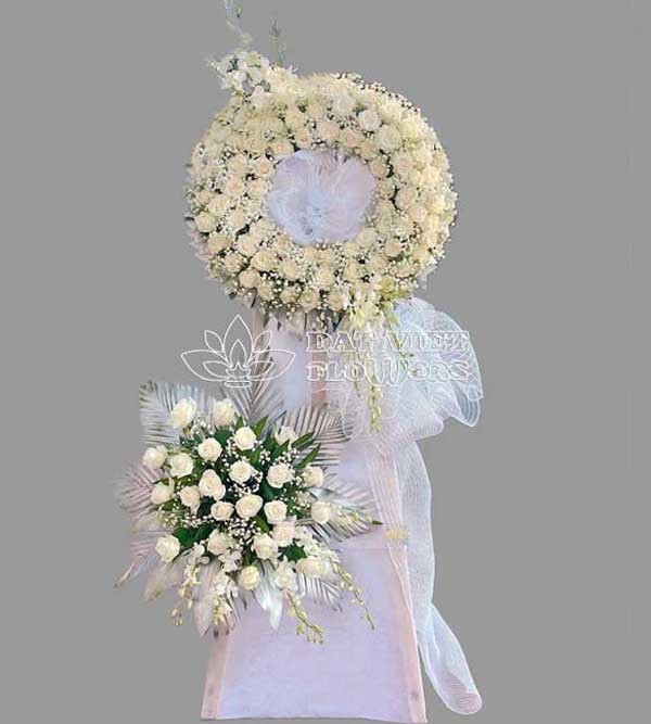 Kệ Hoa Chia Buồn Cao Cấp - Thiên Đàng