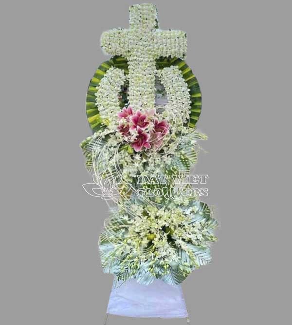 Kệ hoa chia buồn thánh giá tiếc thương