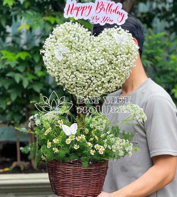 Lẵng Hoa Tặng Sinh Nhật - Sweet Heart